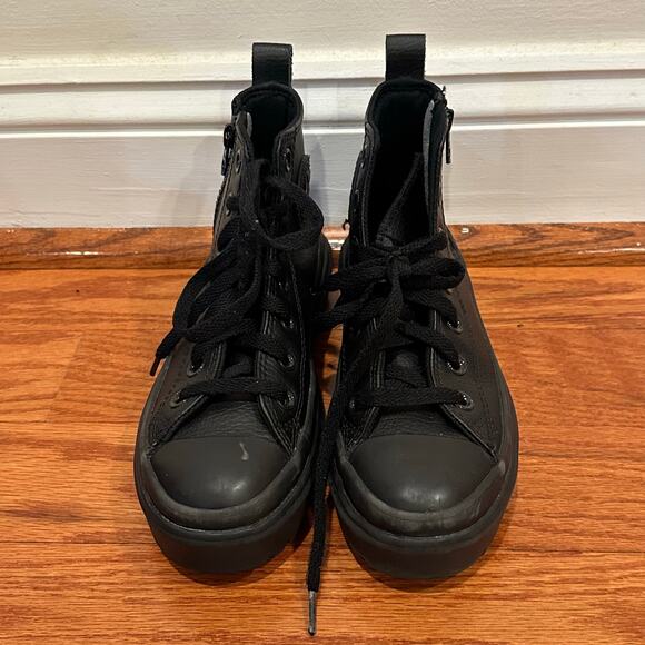 Converse Chuck Taylor All Star Lugged Heel Platform high-top sneaker black sz 2 - Picture 4 of 7